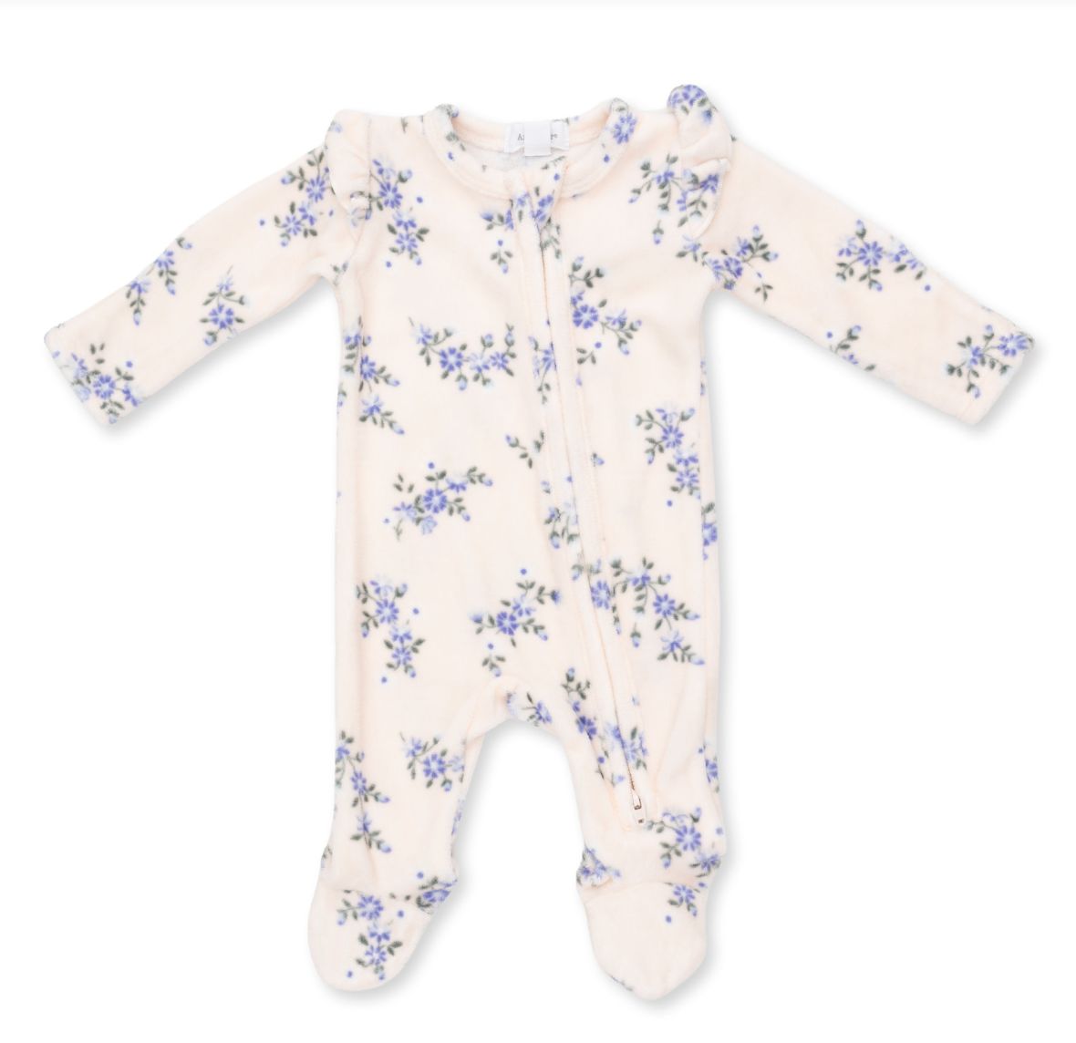  Footie 2 Way Zipper Angel Dear