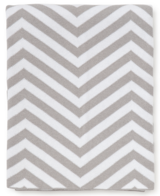 Kissy Kissy Chevron Knit Blanket