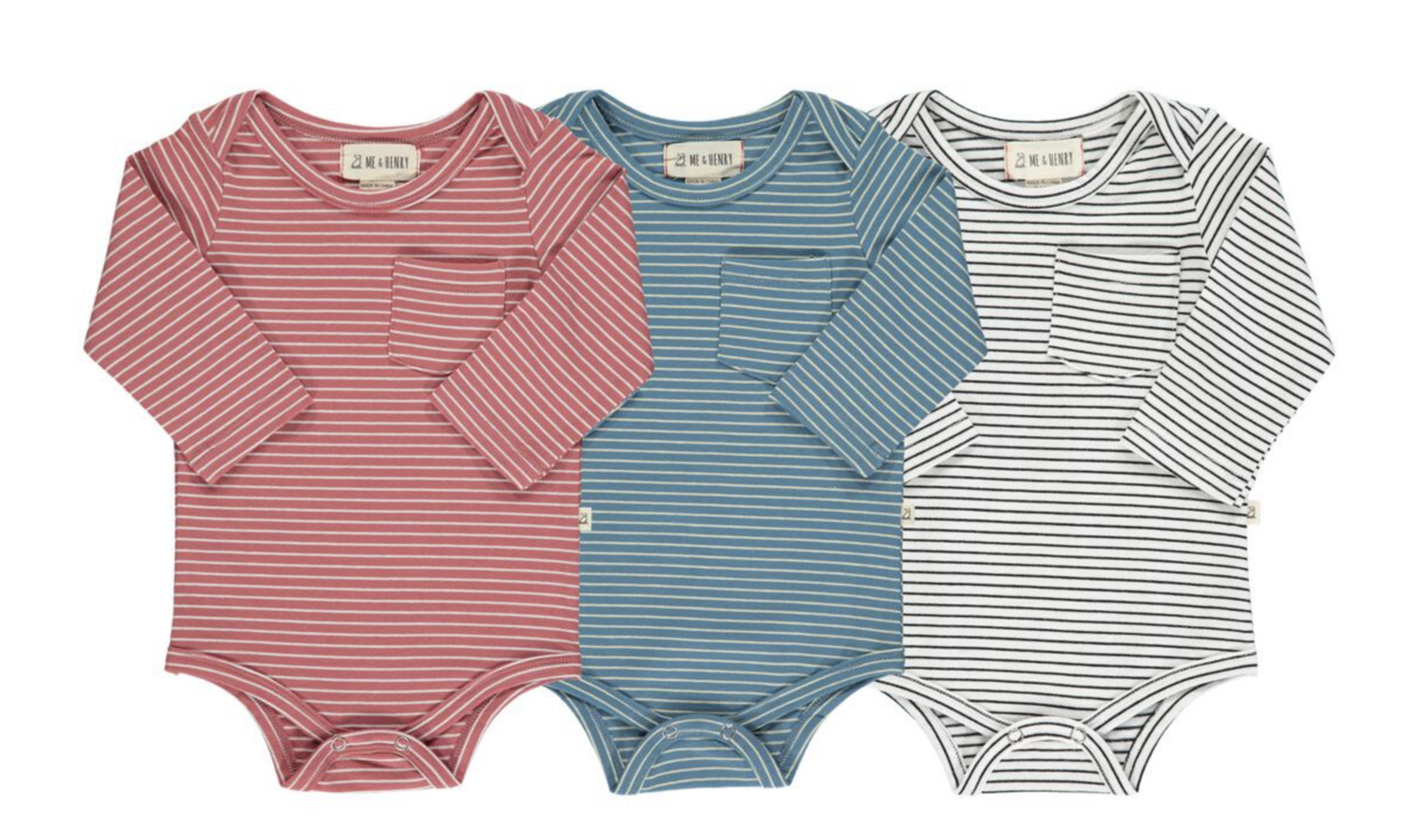 Striped Tellico onsie/tee