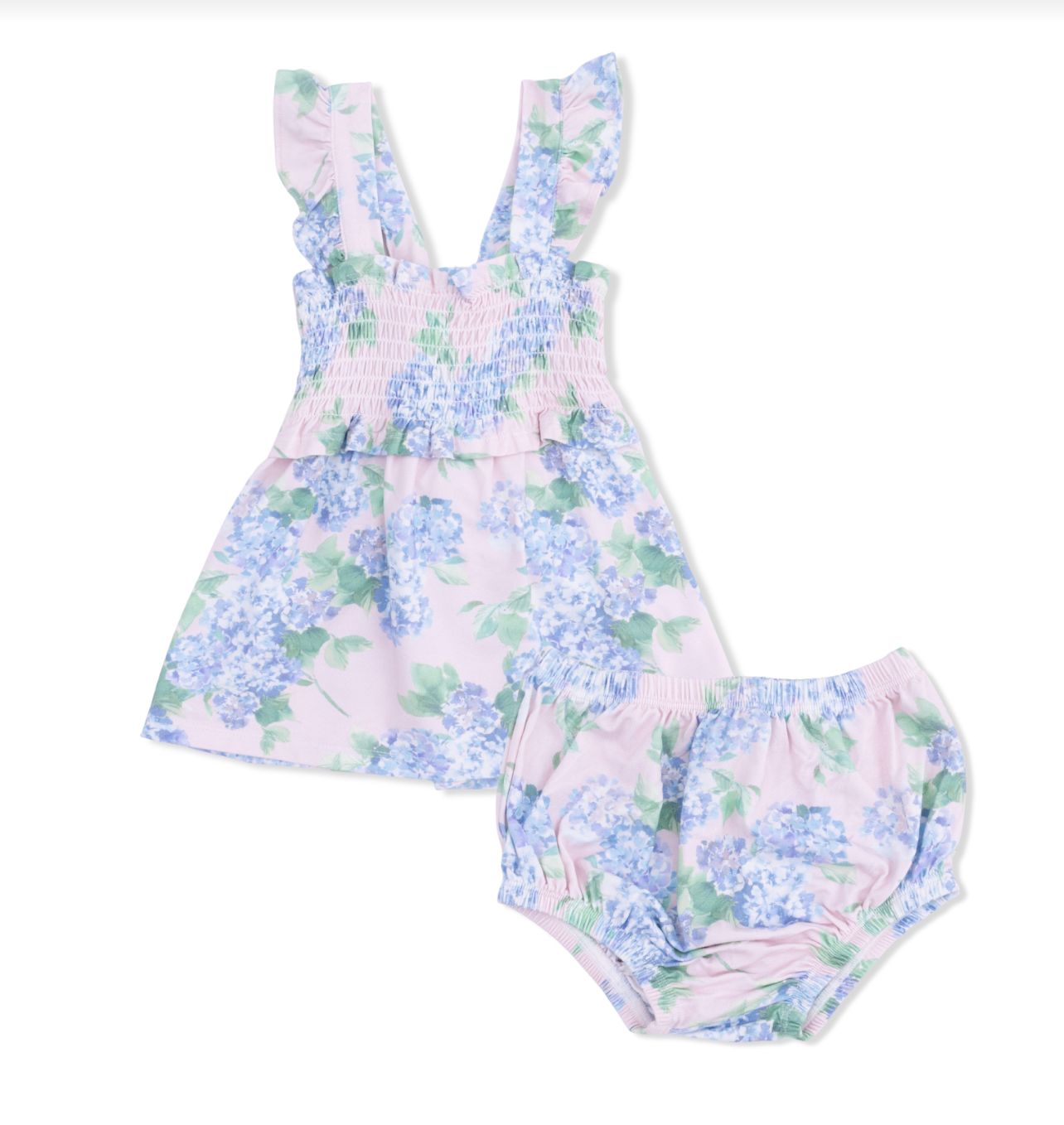 smocked top and bloomer set