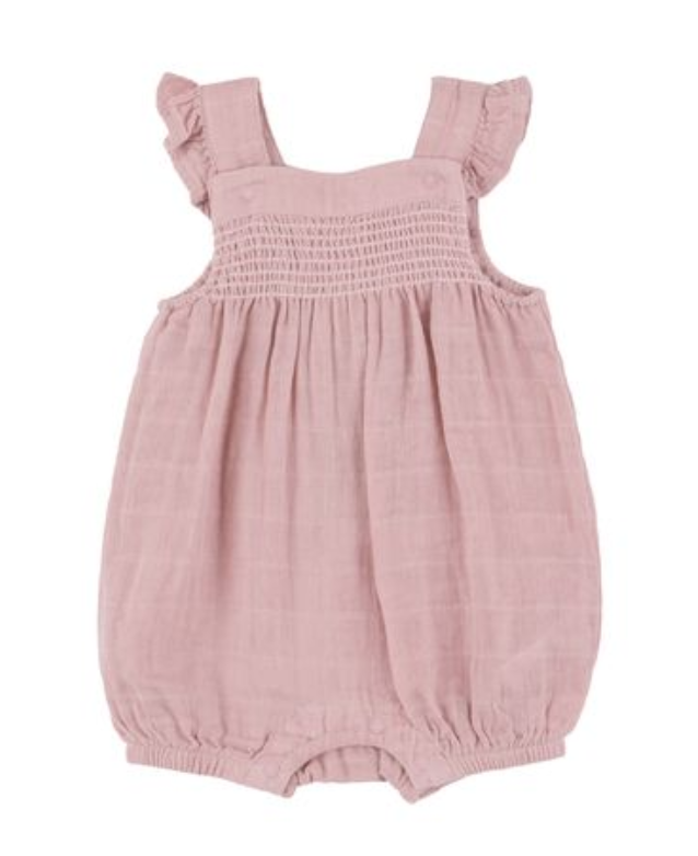 Smocked Shortie Overalls Angel Dear
