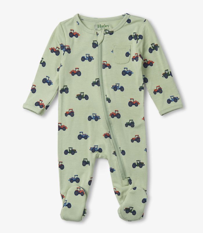 Little tractors classic zip footie
