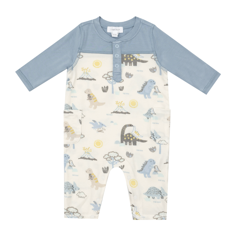 Romper w/contrast sleeve Angel Dear