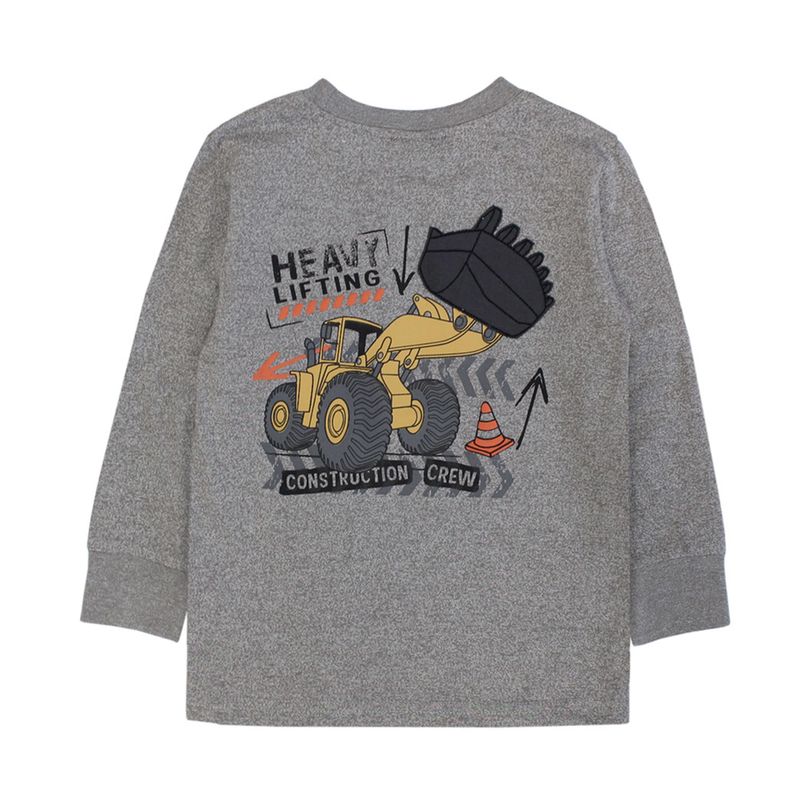 Front loader print with applique top 