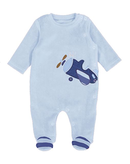 2753 velour footie