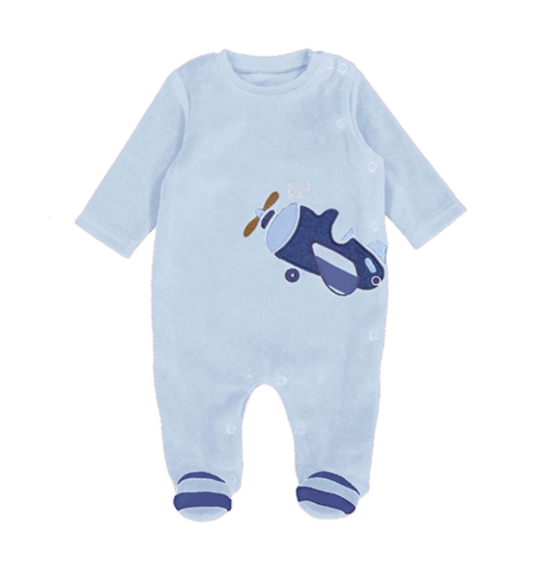 2753 velour footie