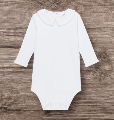 boys L/S Peter pan collar bodysuit