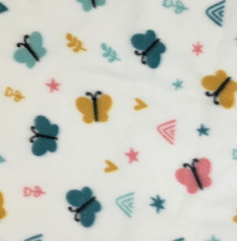 MROB teal/gold/pink butterflies