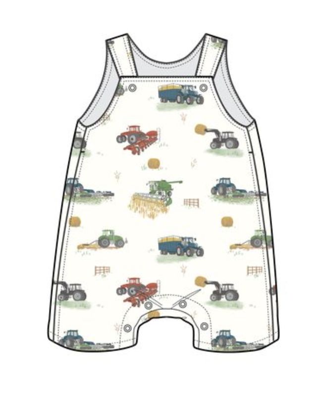 Shortie Muslin Overalls Angel Dear