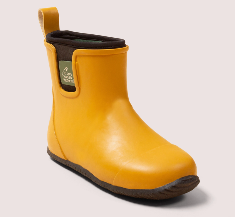 Gold Lined Ankle Wellington Boots