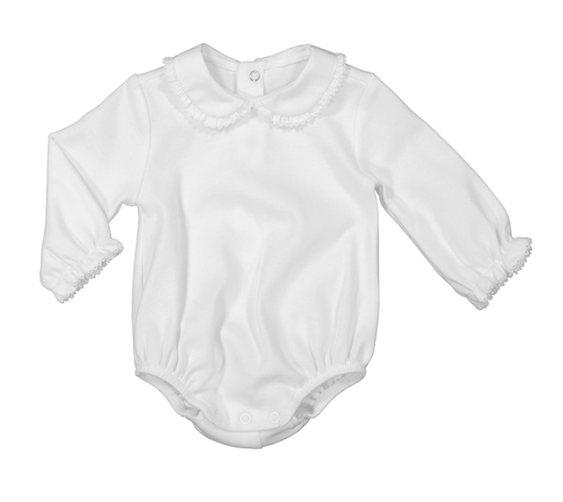 2701 Ruffle Accent Collar Bodysuit l/s