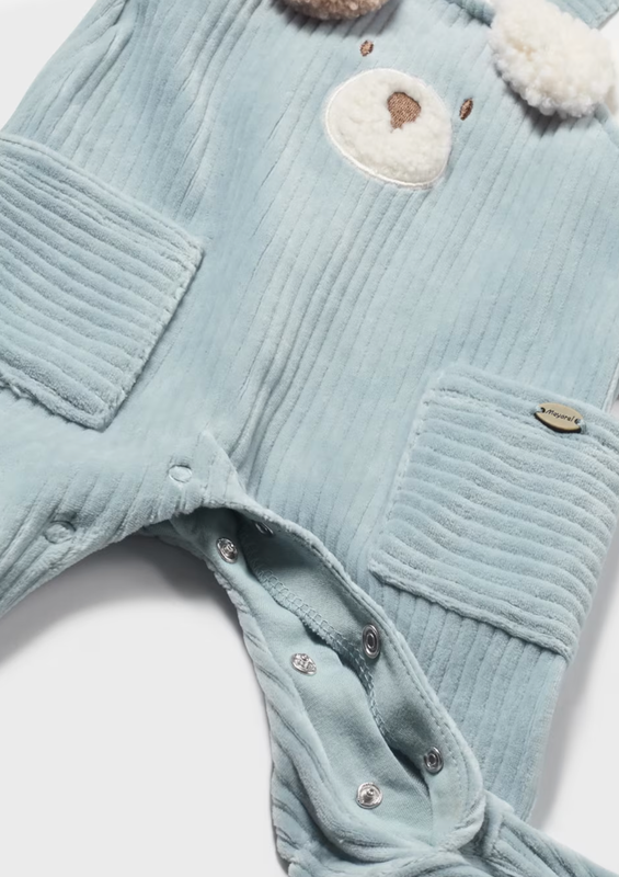 2617 Green Bear Romper