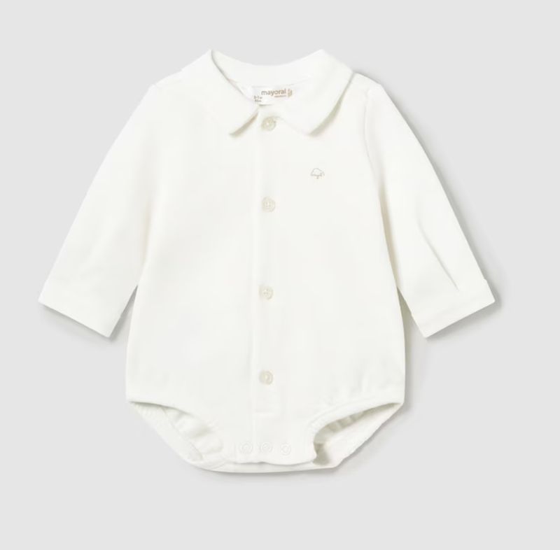 2797 L/S Collared Onesie