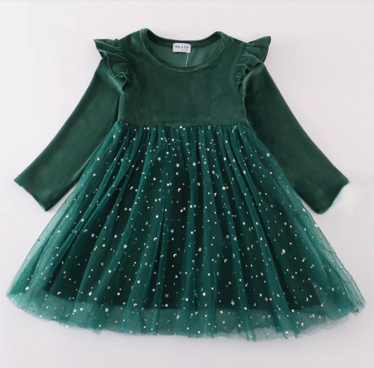 Forest Velvet Tutu Dress