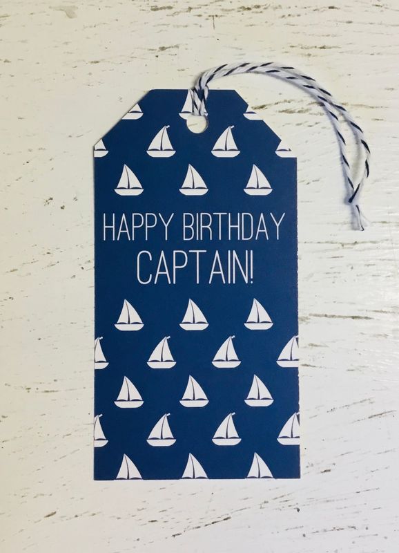 Happy Birthday Princess/Captain Gift Tag