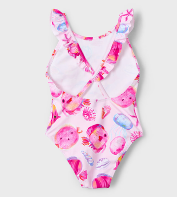 3719 fuchsia fish swimsuit 