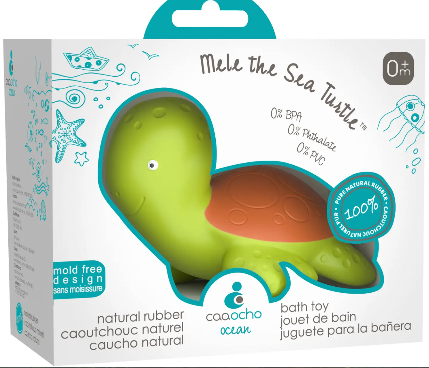 CaaOcho Natural Rubber Bath Toys