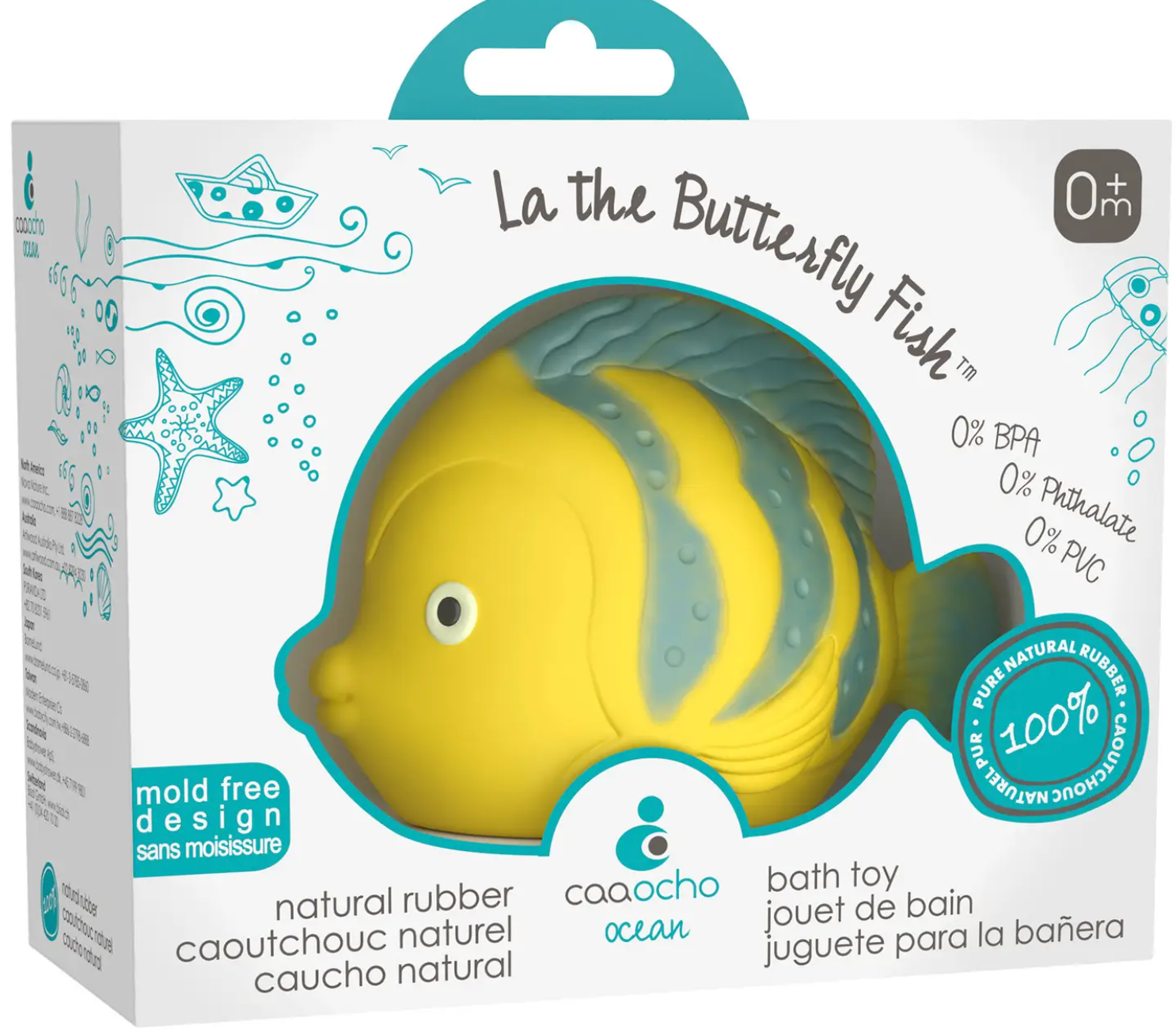 CaaOcho Natural Rubber Bath Toys