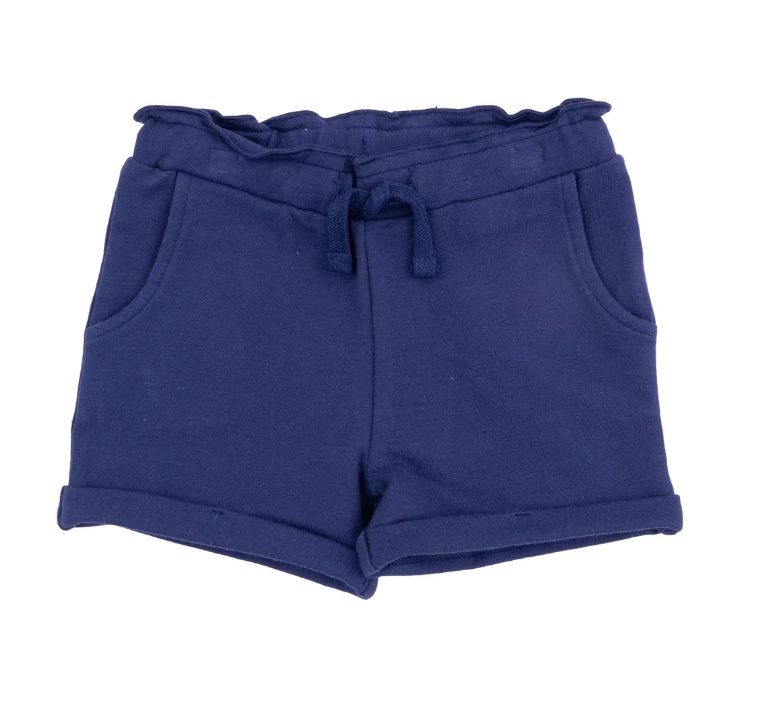 Angel Dear navy terry shorts