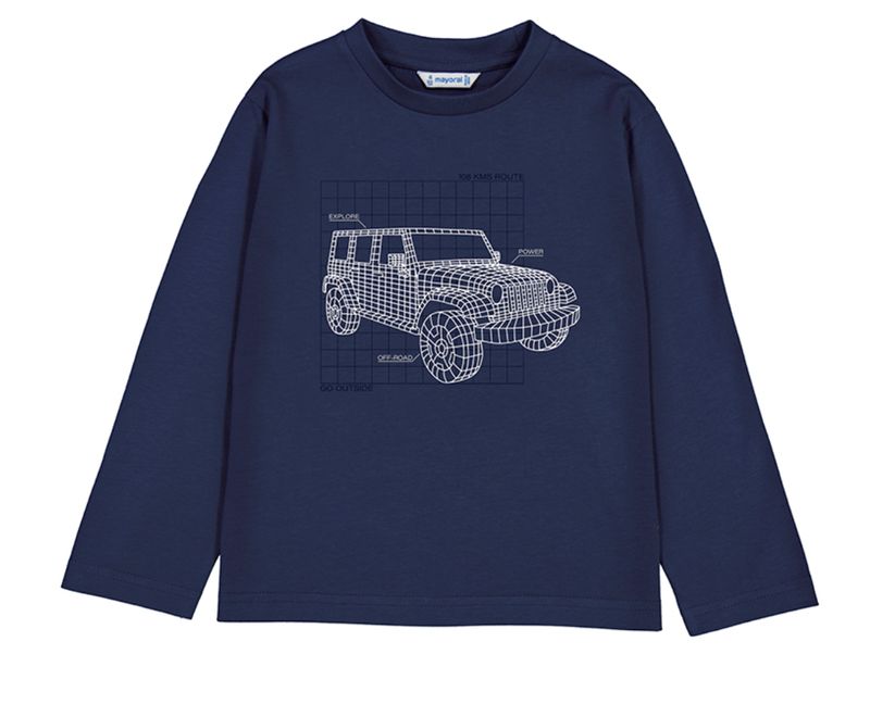 4088 Long sleeve glow in the dark tee