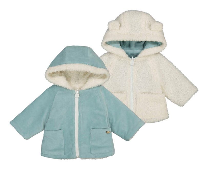 496 Reversible sherpa coat