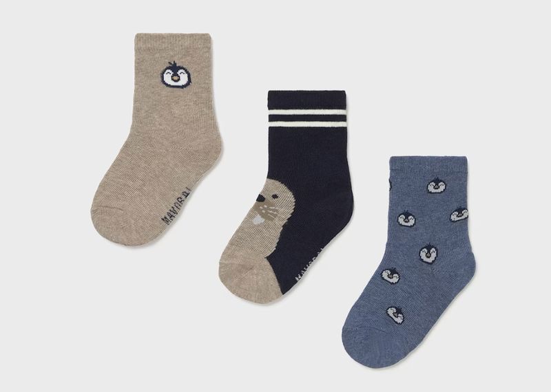 10008 3-Piece Walrus &amp; Penguin Sock Set