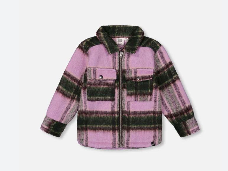 H20YG17 Zipped Overshirt Purple