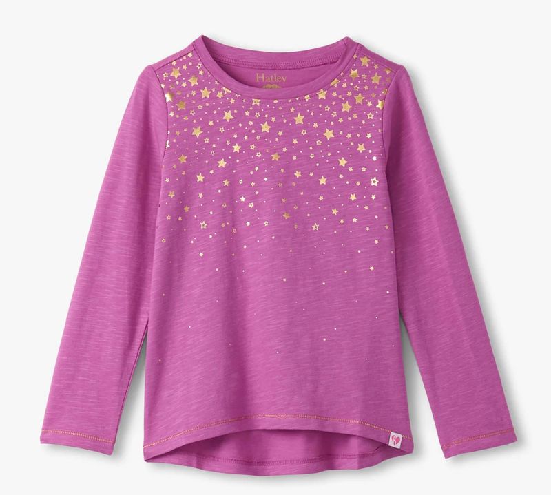 Falling stars graphic L/S tee