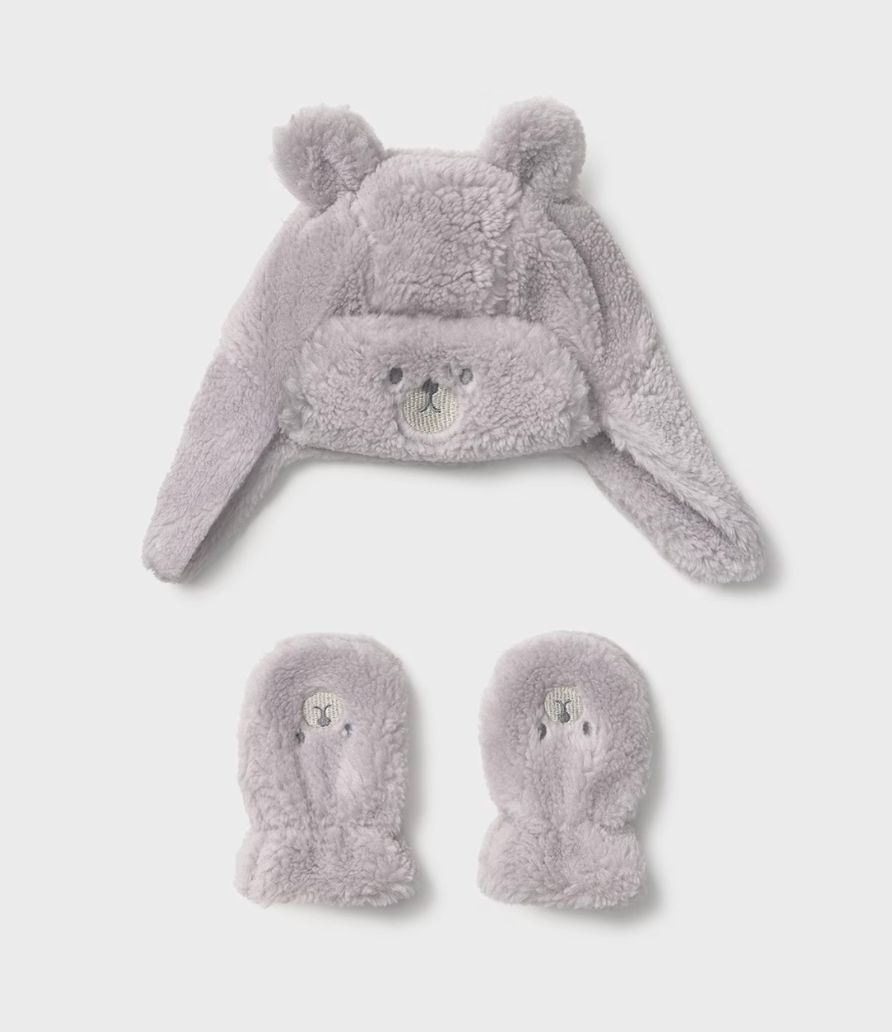 10023 Bear Hat &amp; Glove Set
