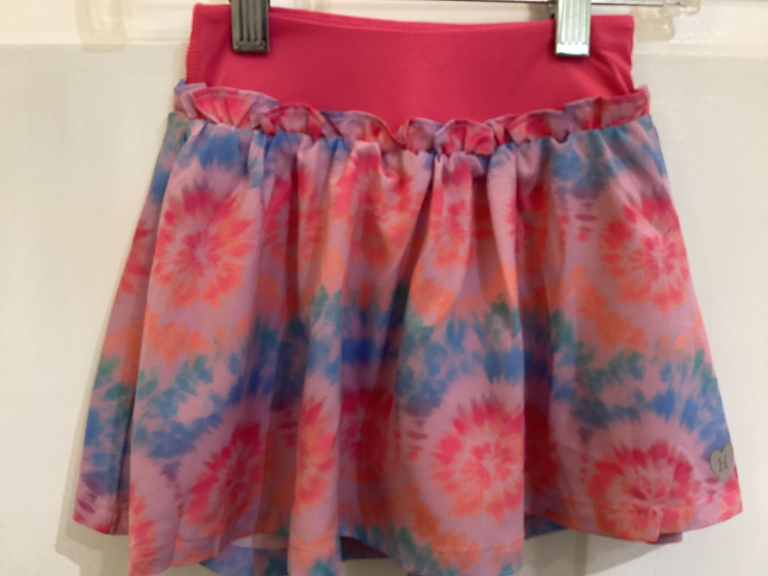 Starburst Tie Dye Ruffle Skort