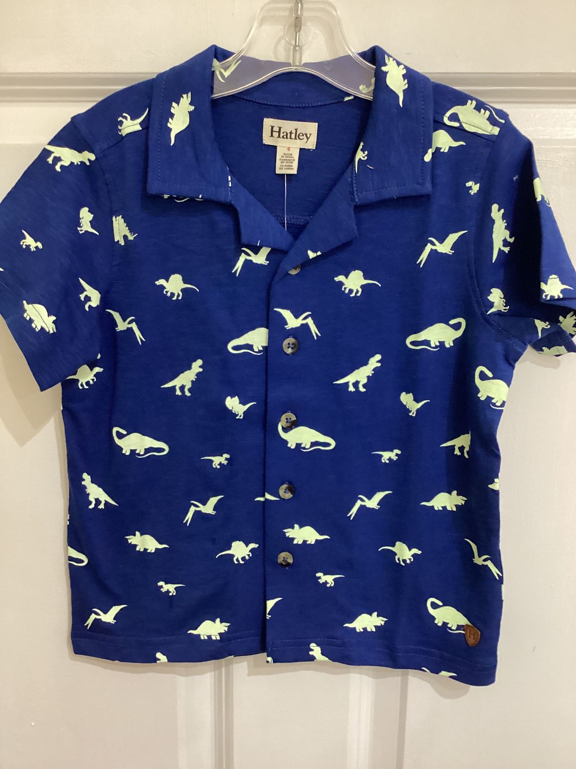 Glow in the Dark Dinos Jersey Buttondown
