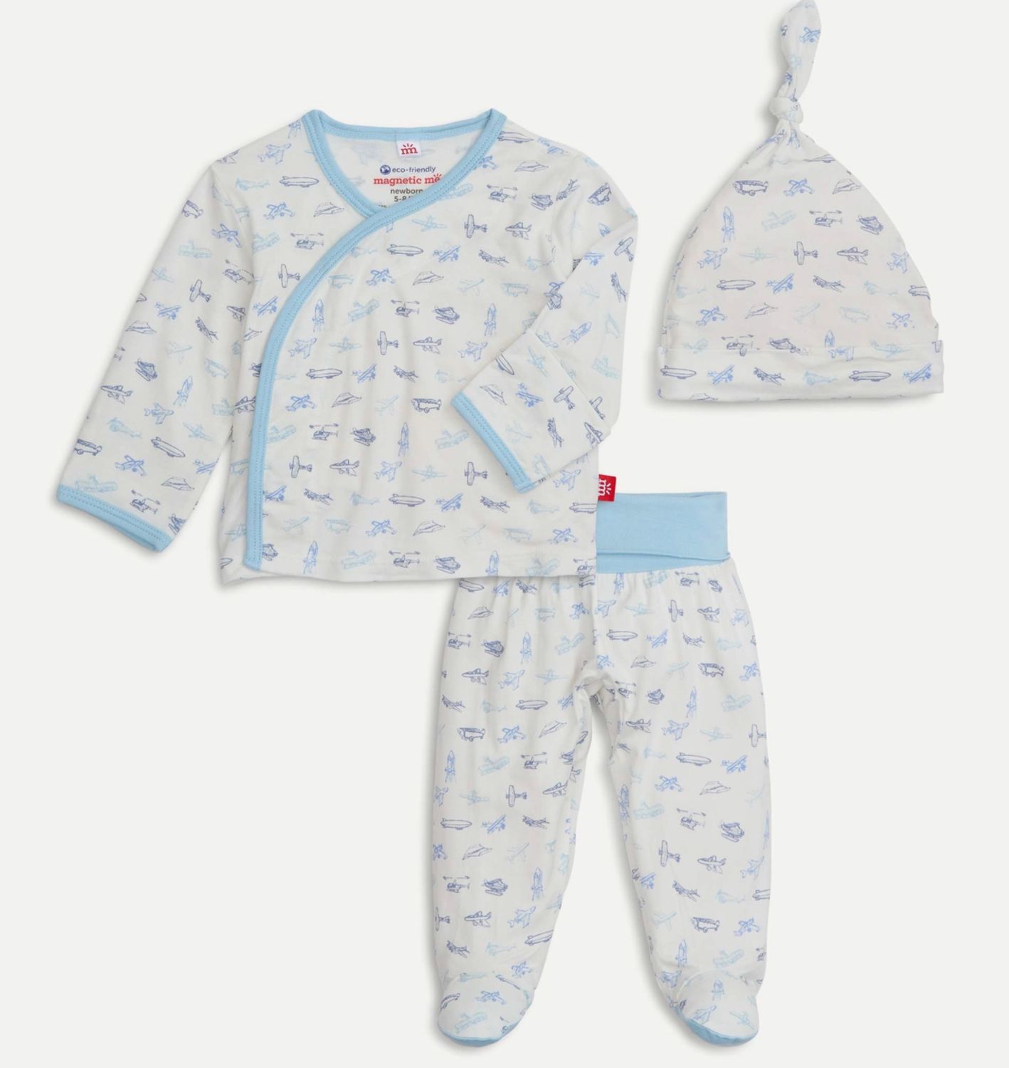 Airplanes kimono take me home set 