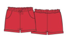 Angel Dear French Terry paperbag shorts