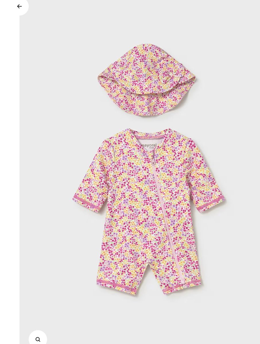 1620 one piece bathing suit w/hat set