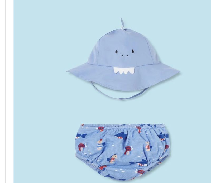 1618 swim diaper w/hat