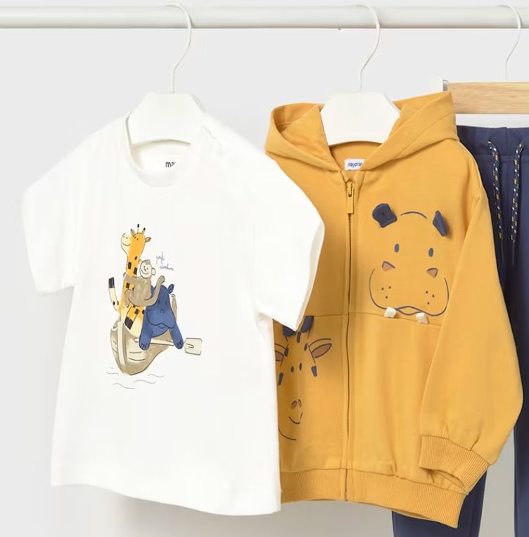 1833 Jungle Adventure Tee &amp; Sweatshirt 9mos