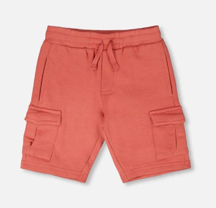 H30T27 French Terry Shorts- Faded Rose