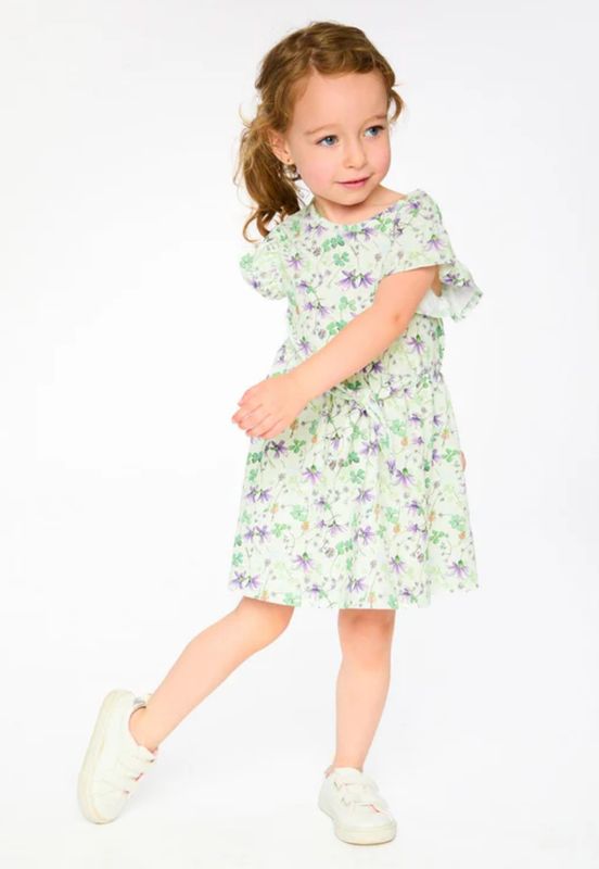 H30E87 Jersey Dress- Clovers &amp; Flowers