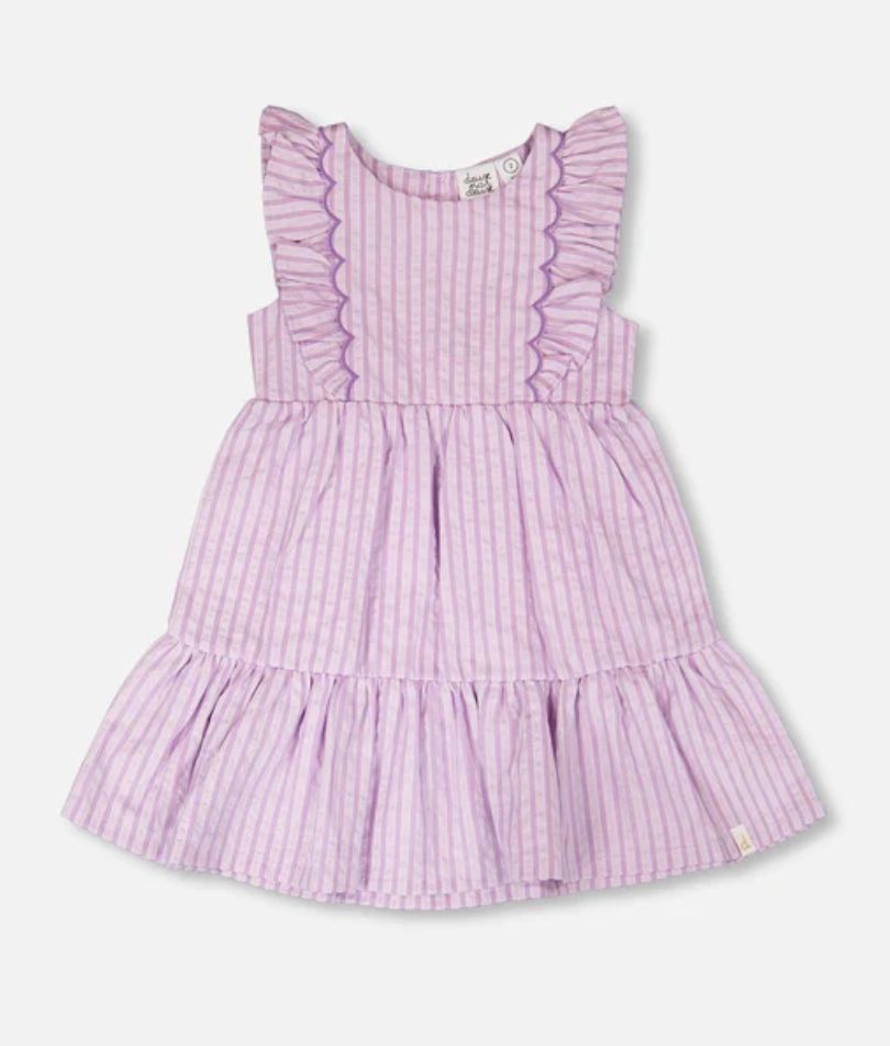 H30E86 Lilac Striped Dress