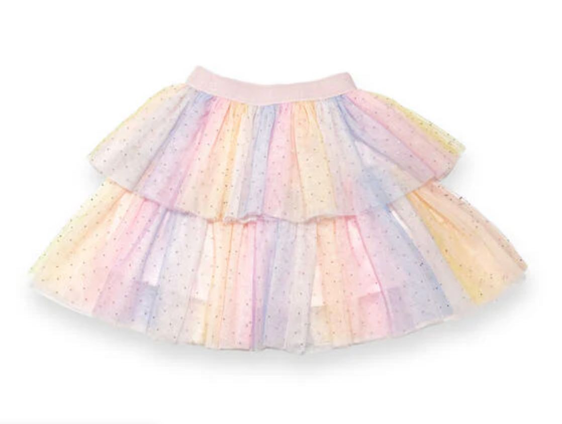 Multi-Color Layer Tulle Skirt