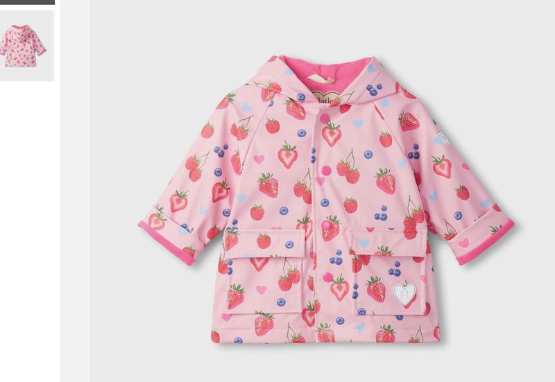 Summer Berries Snap Rain coat