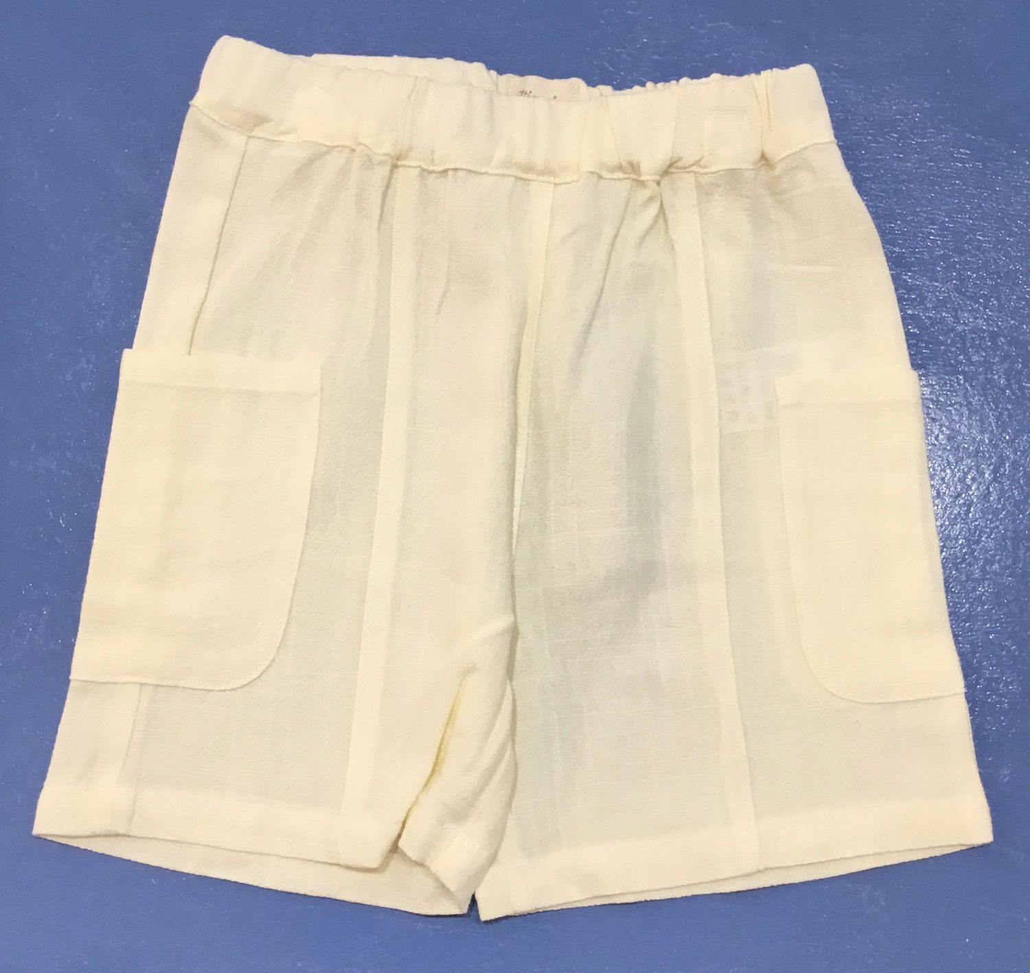 HB808C Butter Yellow Muslin Shorts