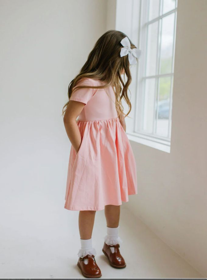 Ollie Jay Day Dress Pink Peony