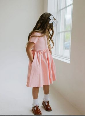 Ollie Jay Day Dress Pink Peony