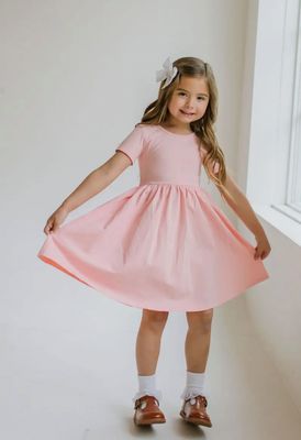 Ollie Jay Day Dress Pink Peony