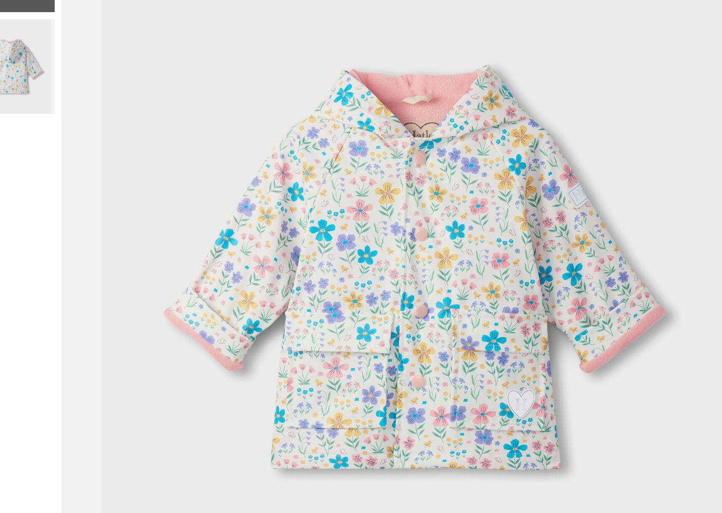 Little Garden Chicks Snap Rain Coat