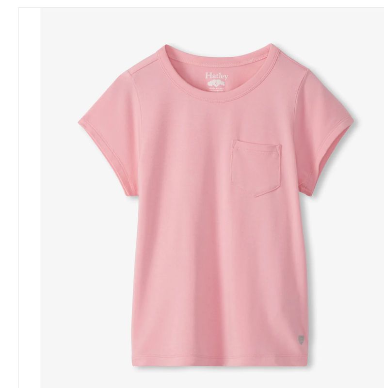 Candy Pink Pocket Tee