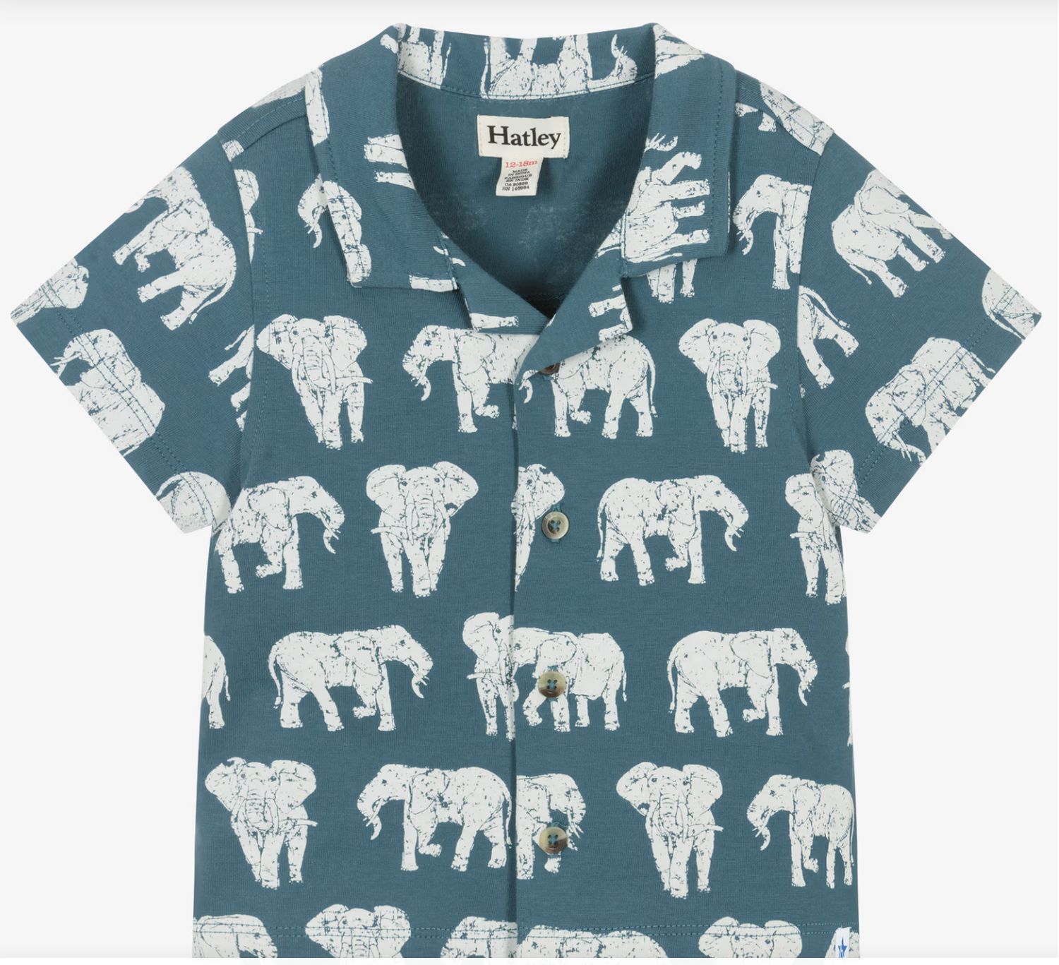 Elephants Jersey Button Down