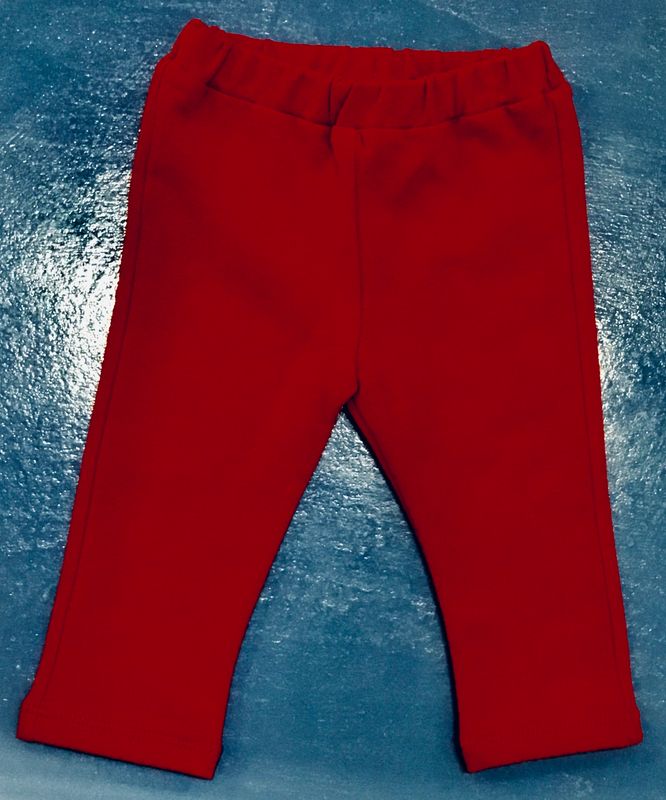 Mayoral 2-4mos Thick Red Cotton Leggings