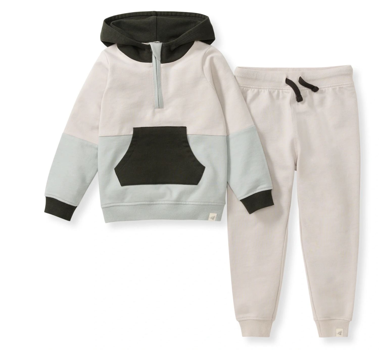 Color blocked sweatshirt &amp; pant set Bobcat